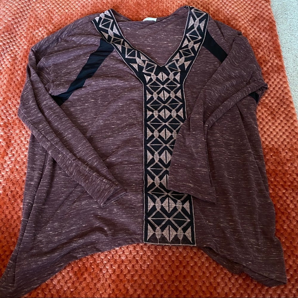 $5 SALE LUSH purple long sleeve blouse